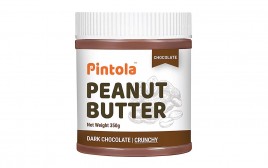 Pintola Peanut Butter Dark Chocolate Crunchy  Plastic Jar  350 grams